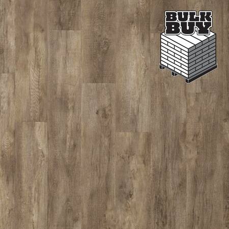 MOHAWK Basics Pallet Vinyl Tile Flooring in Sienna Brown 2.5mm, 12" x 24" (2160-sqft/pallet) VFP06-280